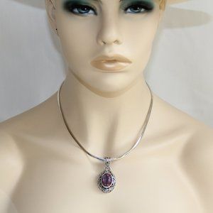 Sterling Silver Amethyst Pendant